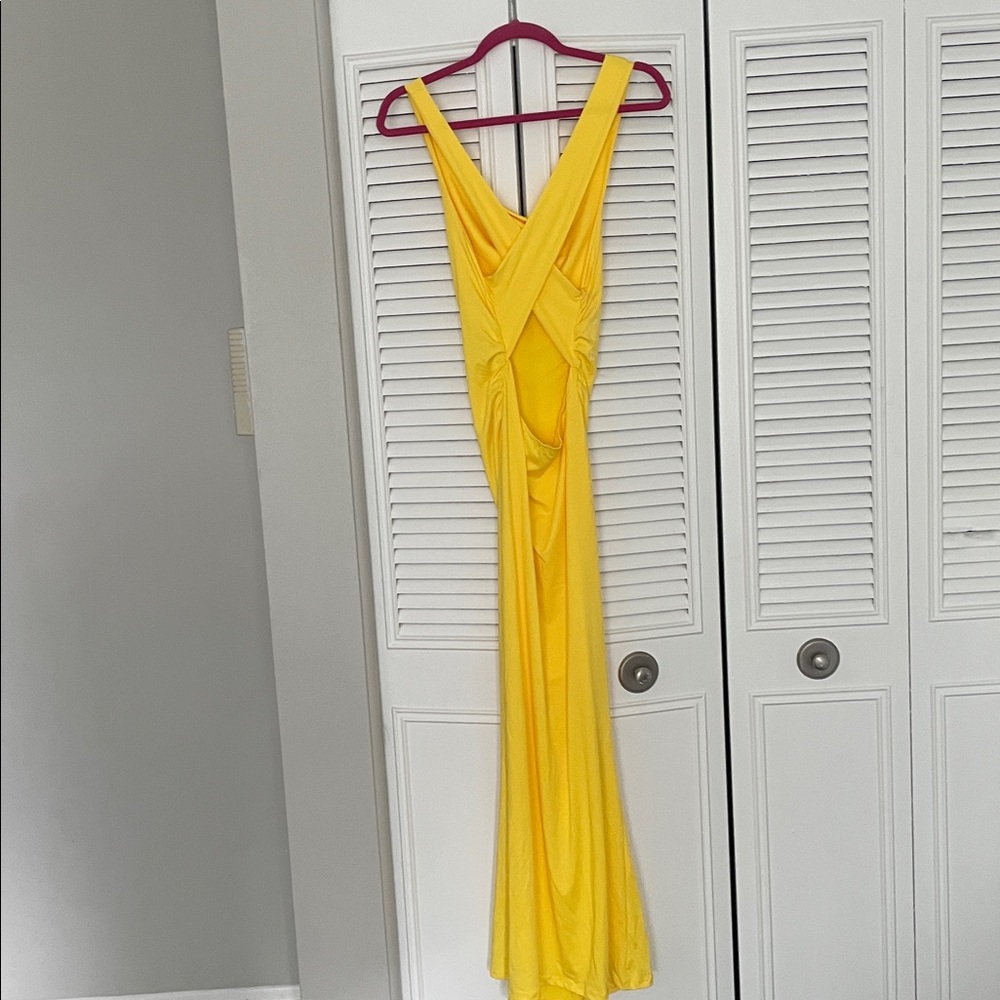 Fashion Nova Yellow Maxi Dress - Picture 6 of 6